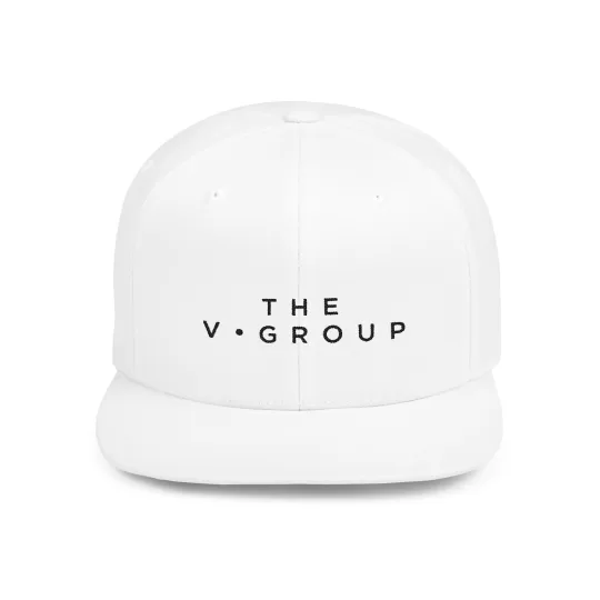 The V Group - Flat Bill Snapback (Text Version)